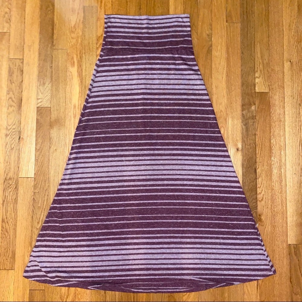 Striped maxi skirt